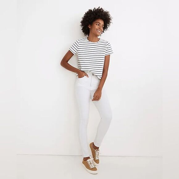 Madewell Pants - Madewell Size 24 High Rise 10” Skinny Jeans Pure White